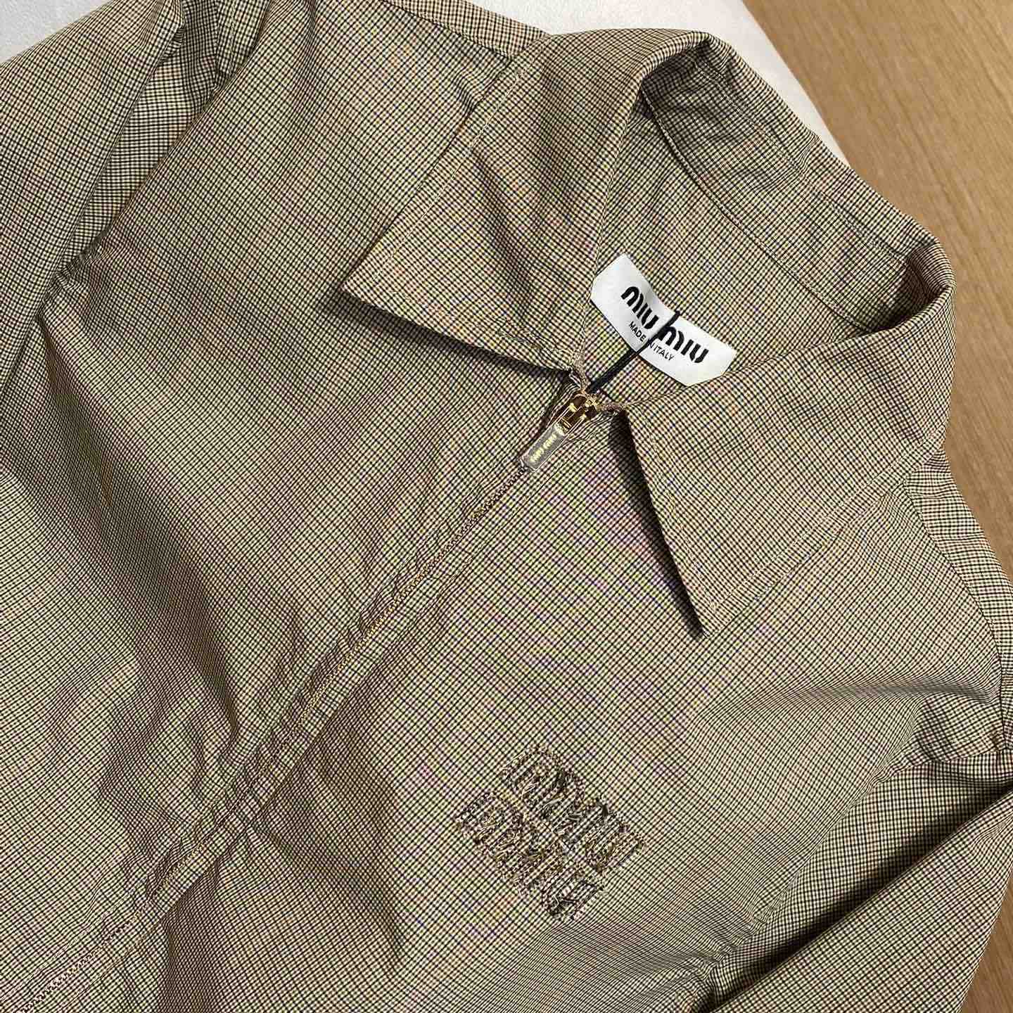 Miu Miu Technical Check Shirt - PerfectKickZ