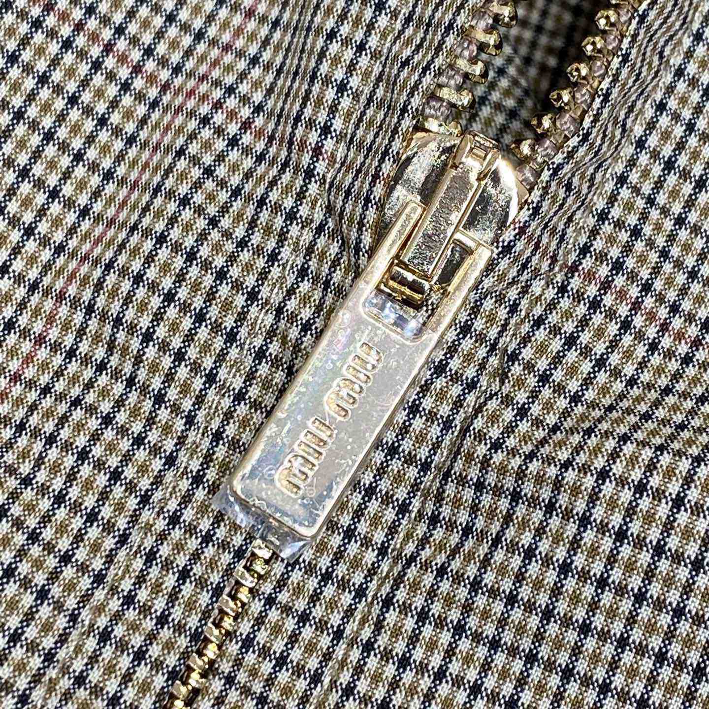 Miu Miu Technical Check Shirt - PerfectKickZ