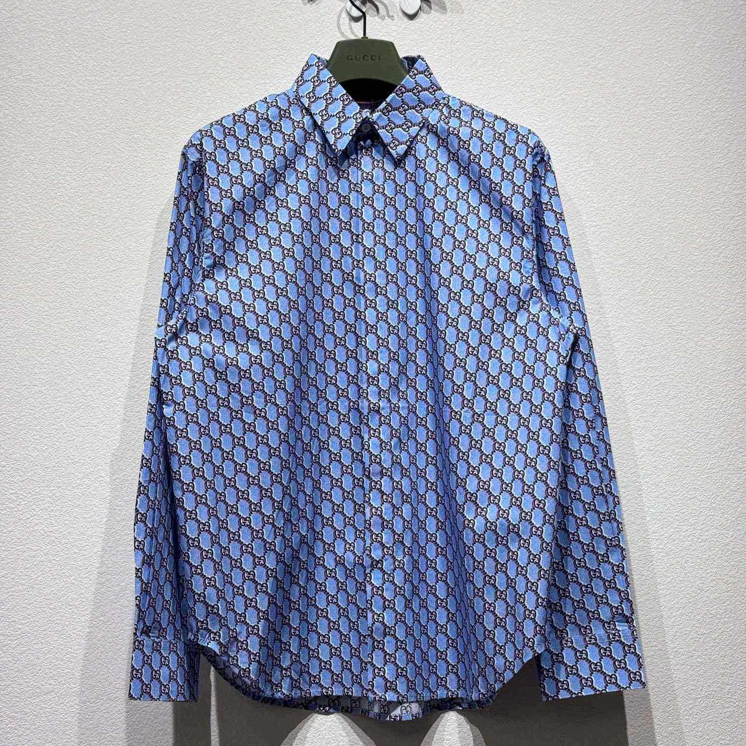 Gucci Printed Cotton Shirt - PerfectKickZ