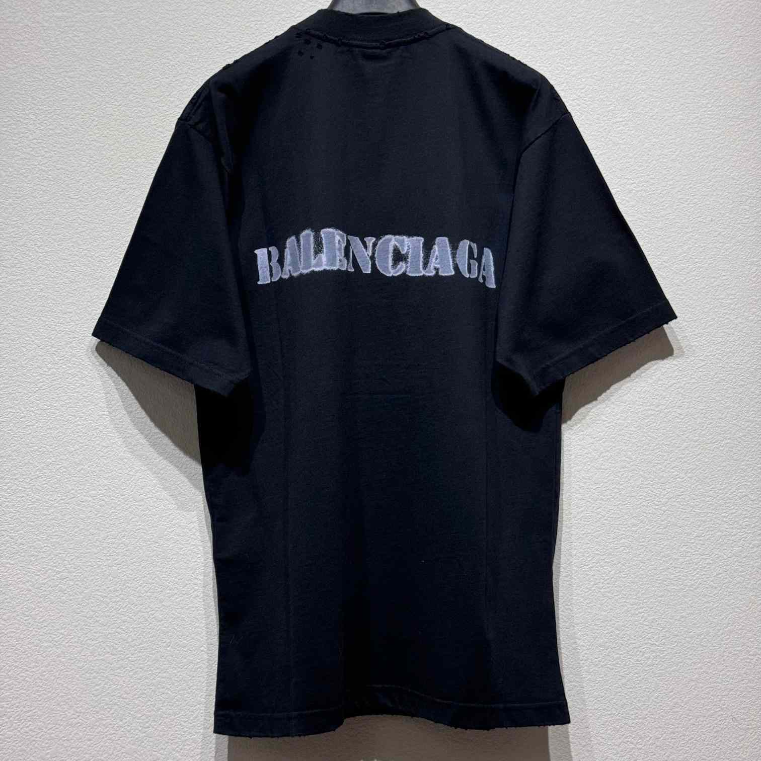 Balenciaga Stencil Type T-Shirt - PerfectKickZ