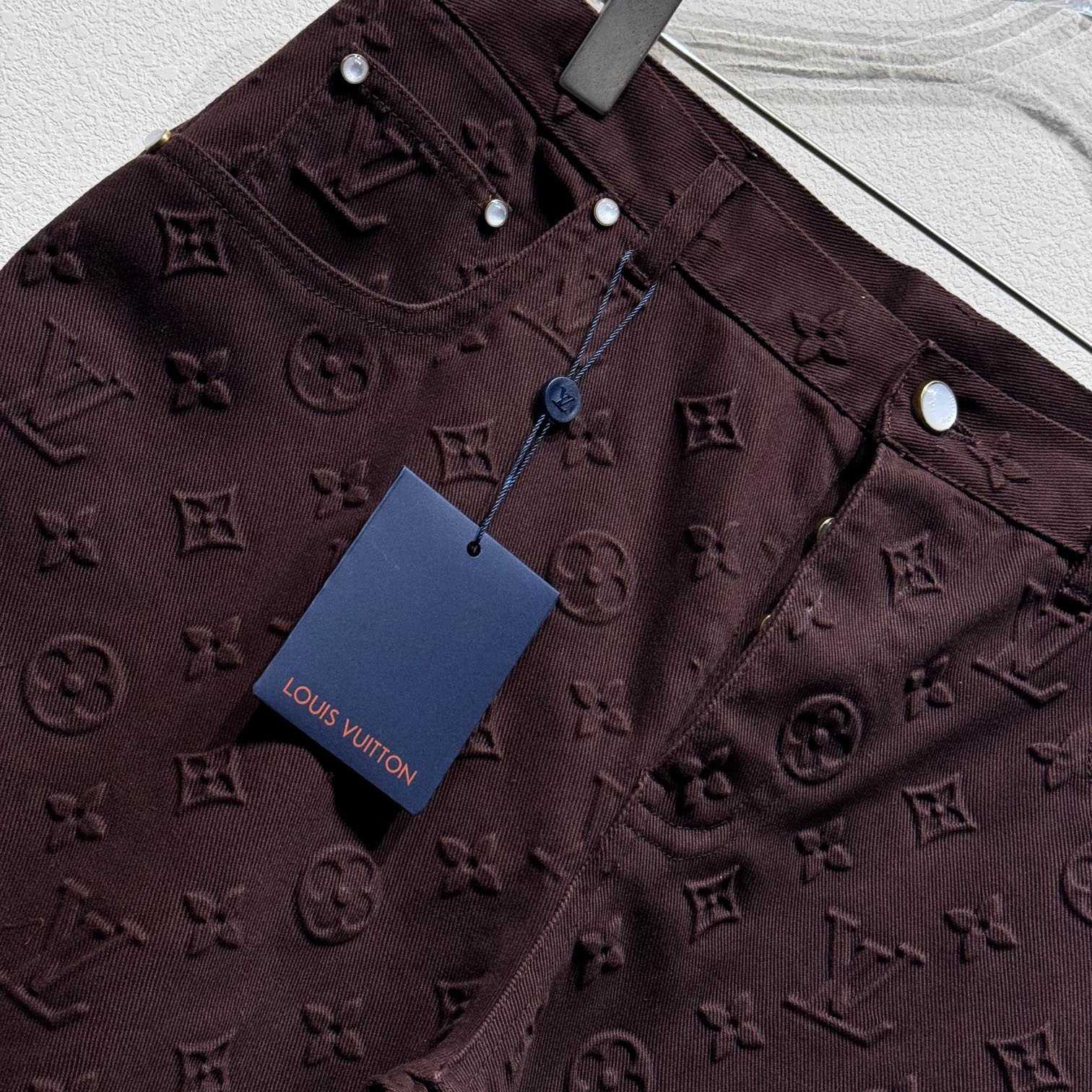 Louis Vuitton Monogram Embossed Skate Pants    - 