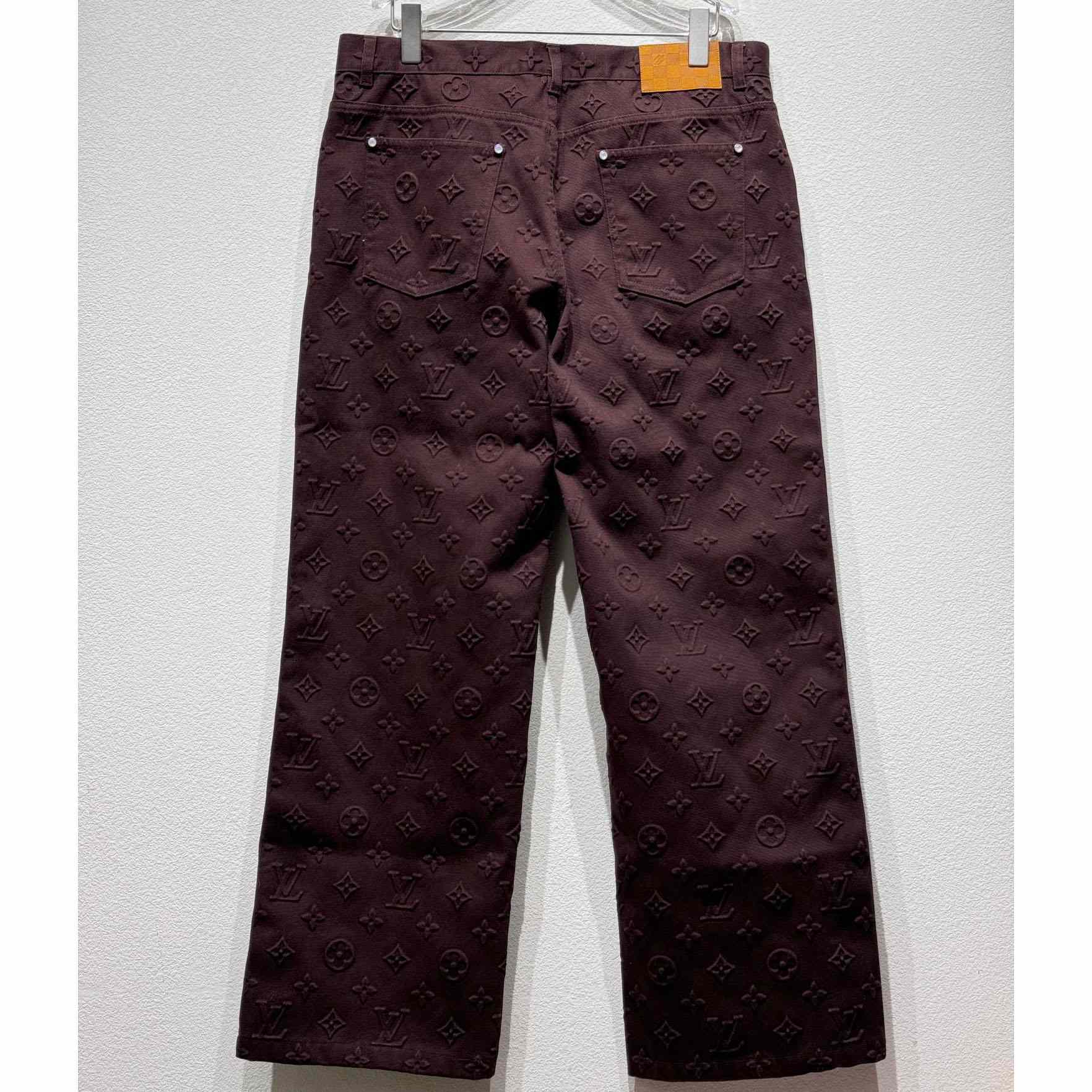 Louis Vuitton Monogram Embossed Skate Pants    - 