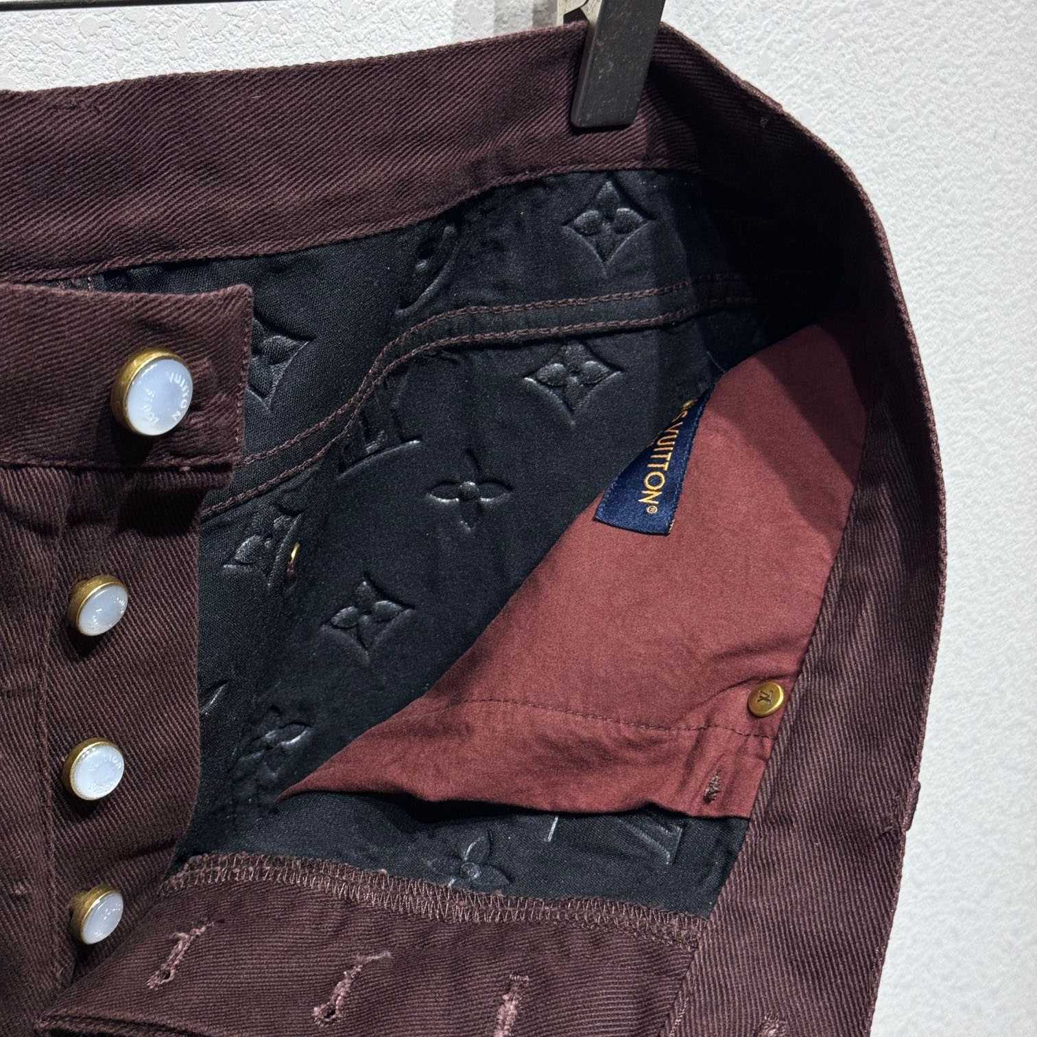 Louis Vuitton Monogram Embossed Skate Pants    - 