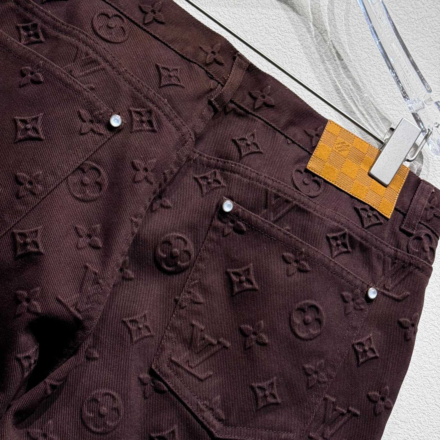 Louis Vuitton Monogram Embossed Skate Pants    - 