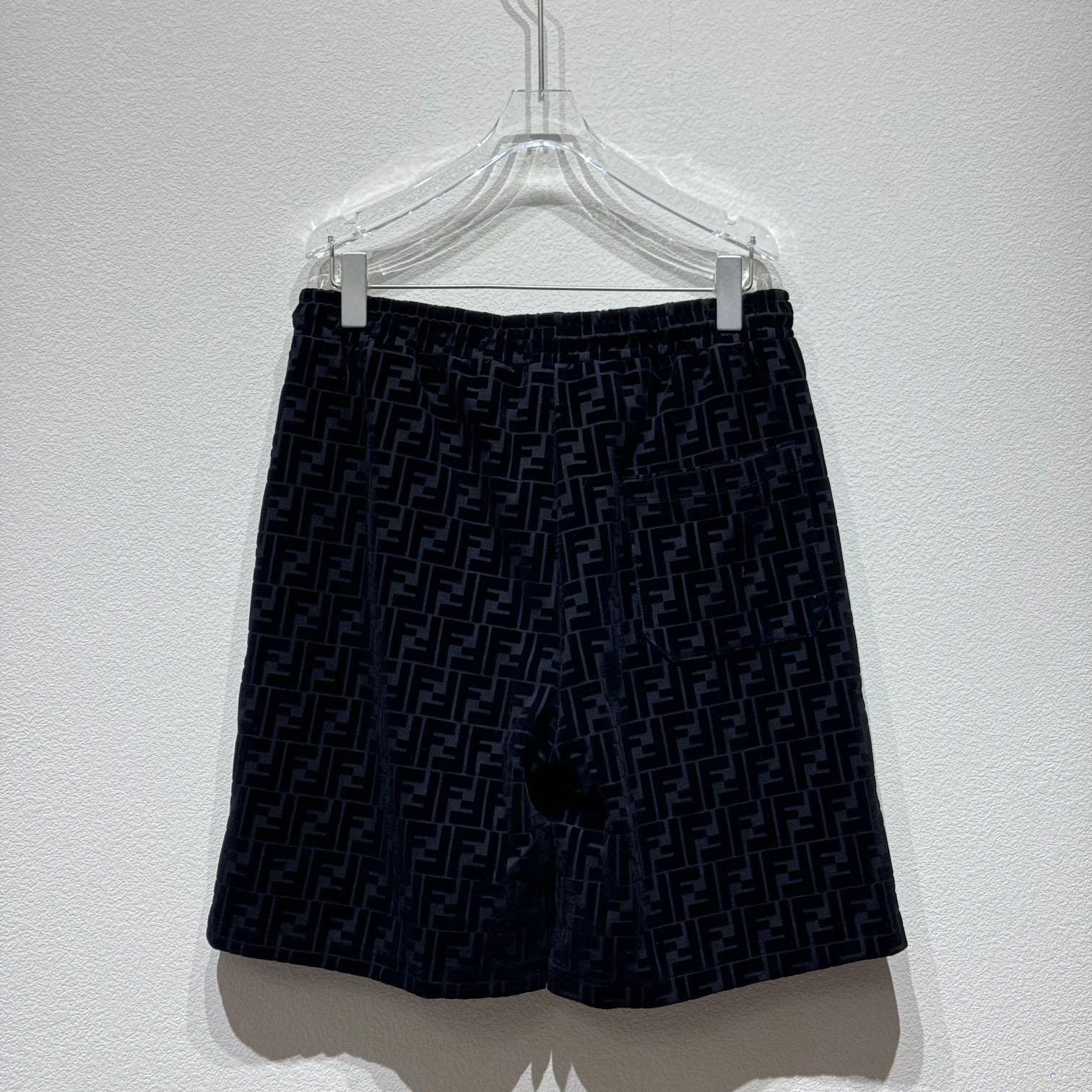 Fendi Black Piqué Pants - PerfectKickZ