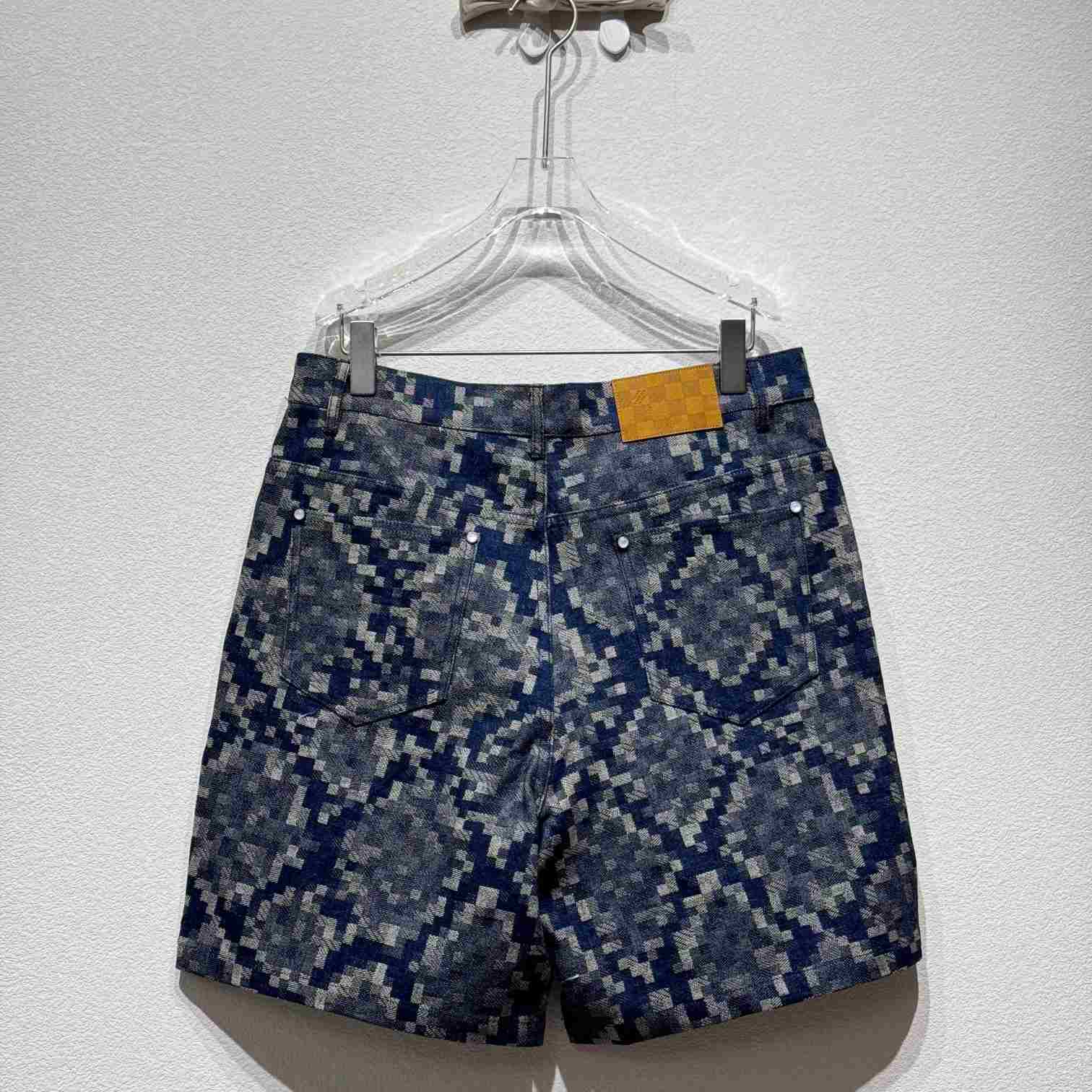 Louis Vuitton Graphic Denim Skate Shorts - PerfectKickZ
