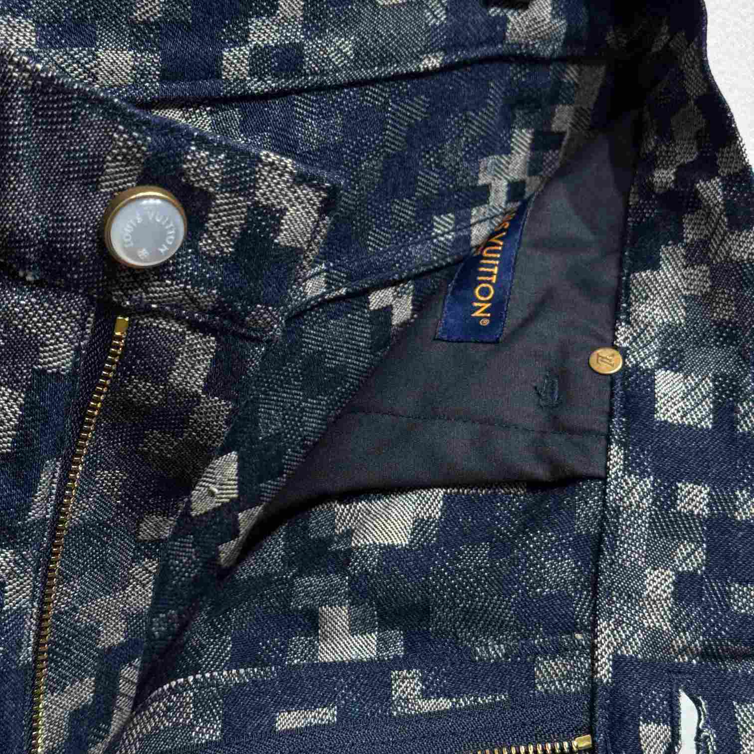 Louis Vuitton Graphic Denim Skate Shorts - PerfectKickZ