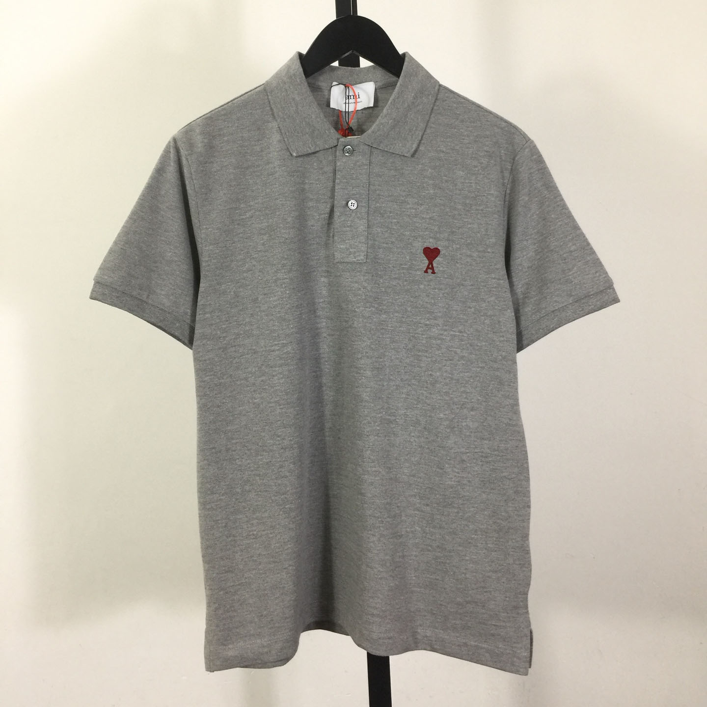 Ami Paris Ami De Coeur Embroidered Polo Shirt - PerfectKickZ