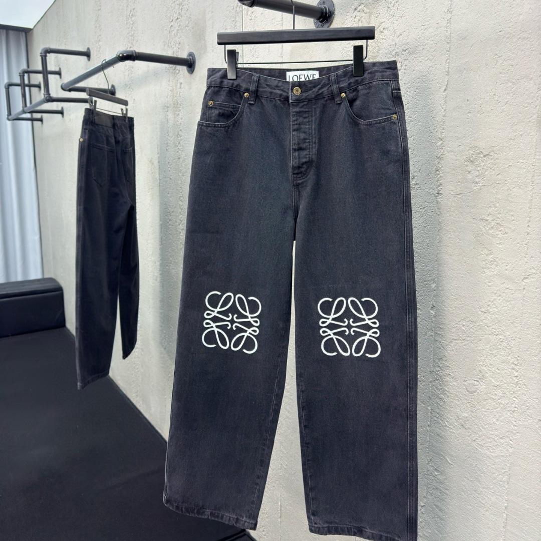 Loewe Anagram Baggy Jeans In Denim - PerfectKickZ
