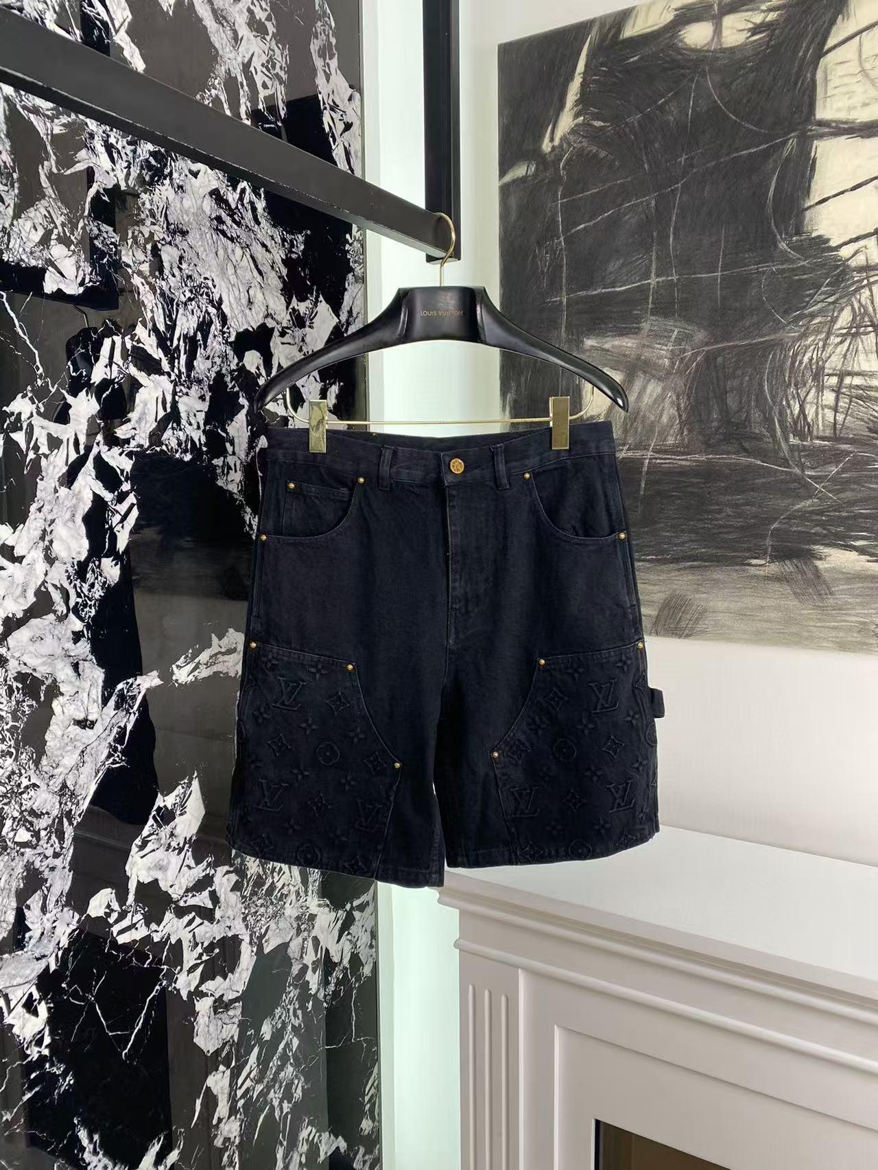 Louis Vuitton Denim Carpenter Shorts    1ABJ7D - PerfectKickZ