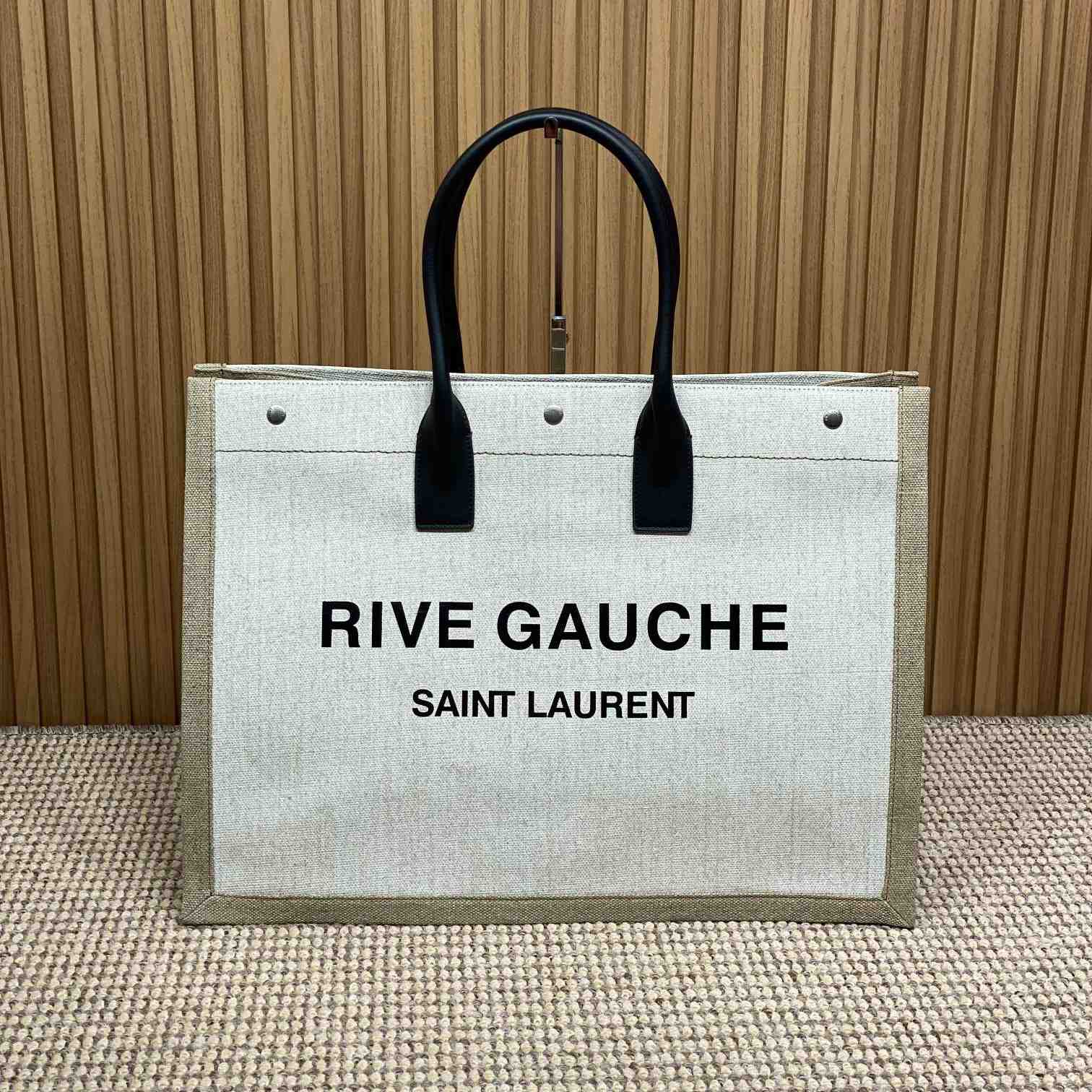 Saint Laurent Rive Gauche Tote In Canvas - PerfectKickZ