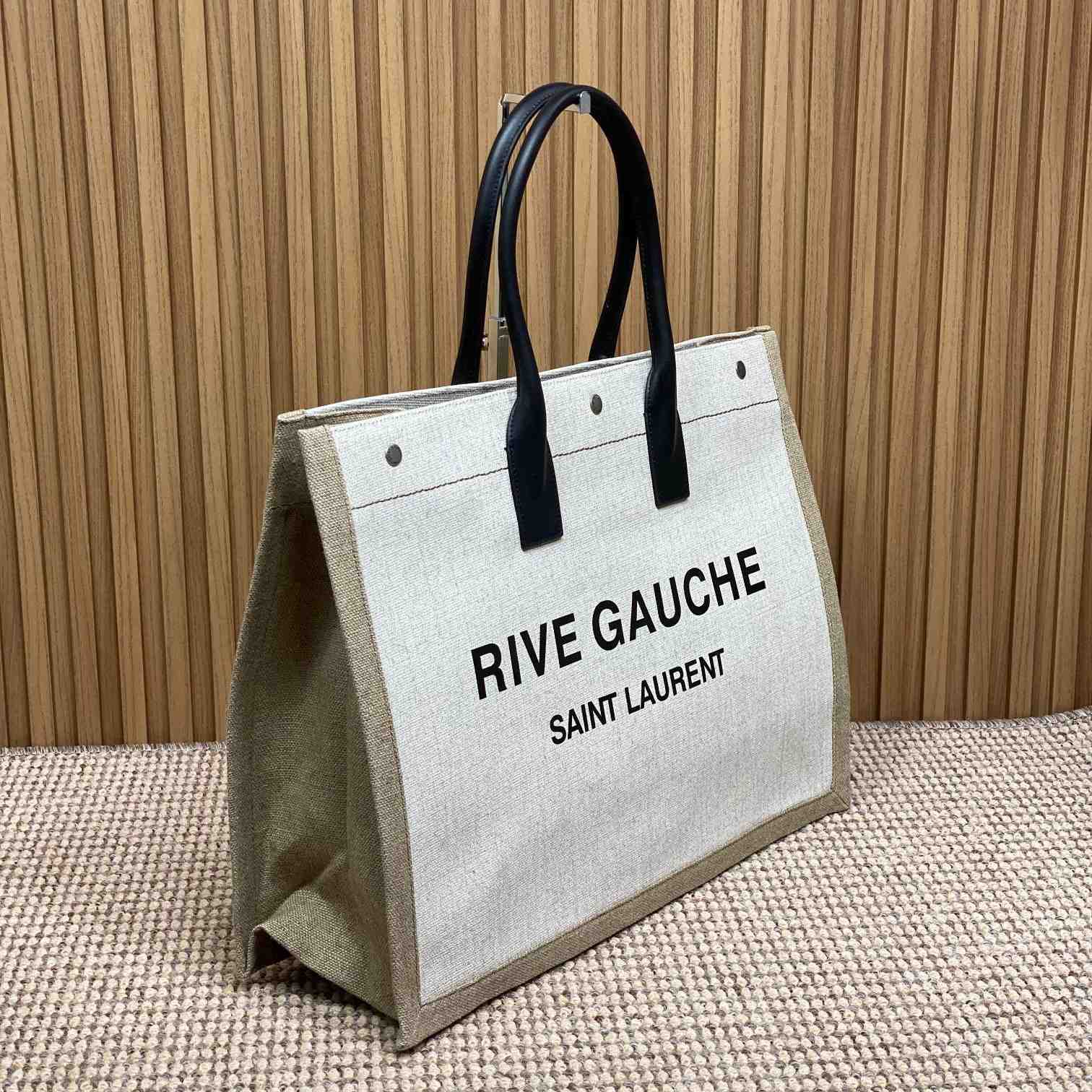 Saint Laurent Rive Gauche Tote In Canvas - 