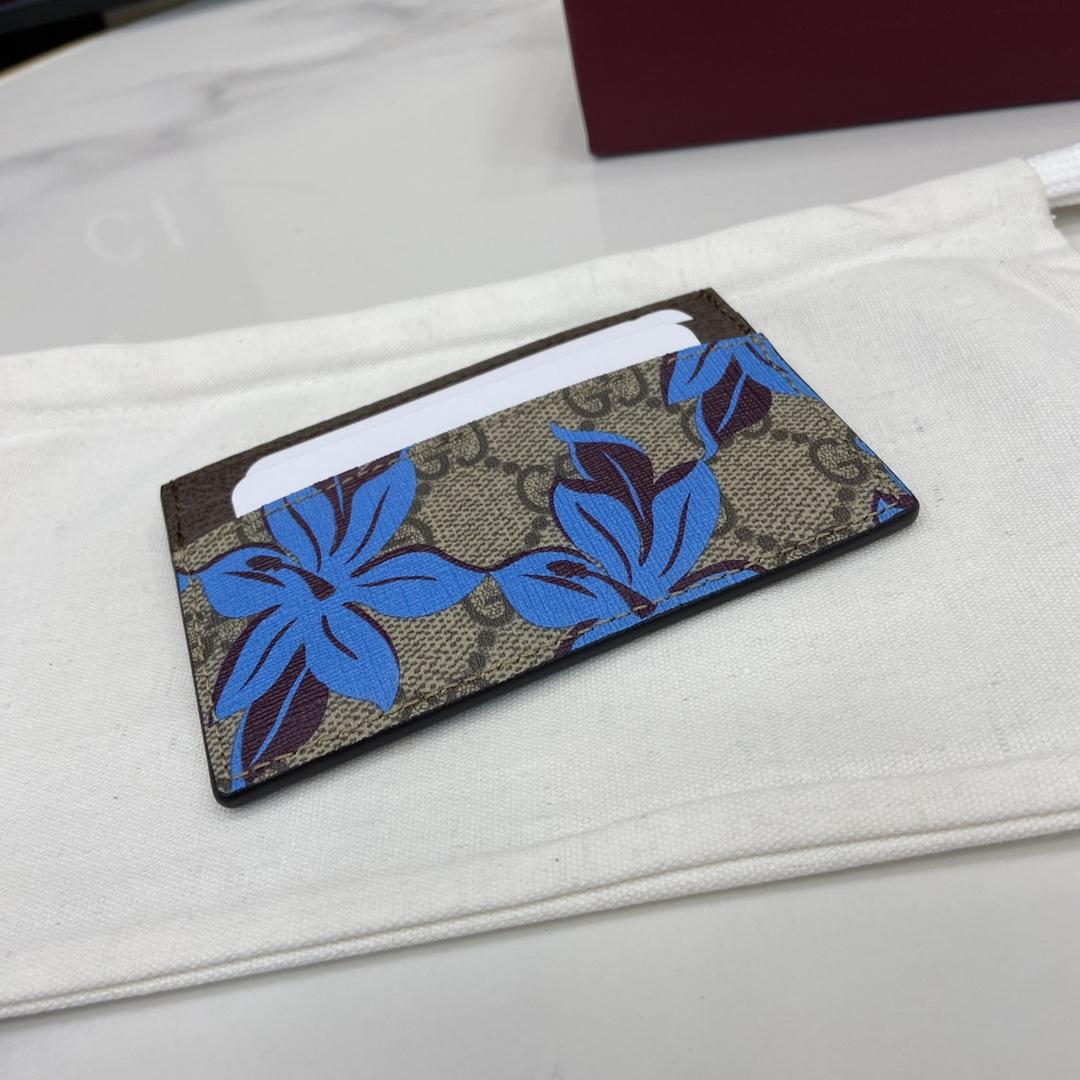 Gucci GG Printed Card Case Wallet - PerfectKickZ