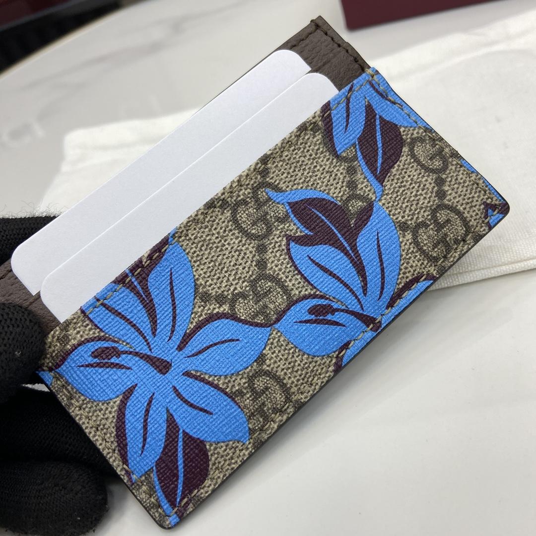 Gucci GG Printed Card Case Wallet - PerfectKickZ