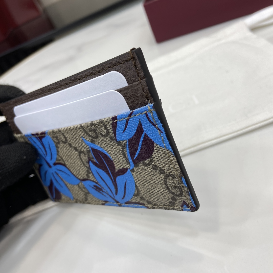 Gucci GG Printed Card Case Wallet - PerfectKickZ