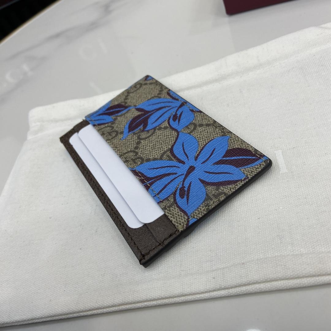 Gucci GG Printed Card Case Wallet - PerfectKickZ