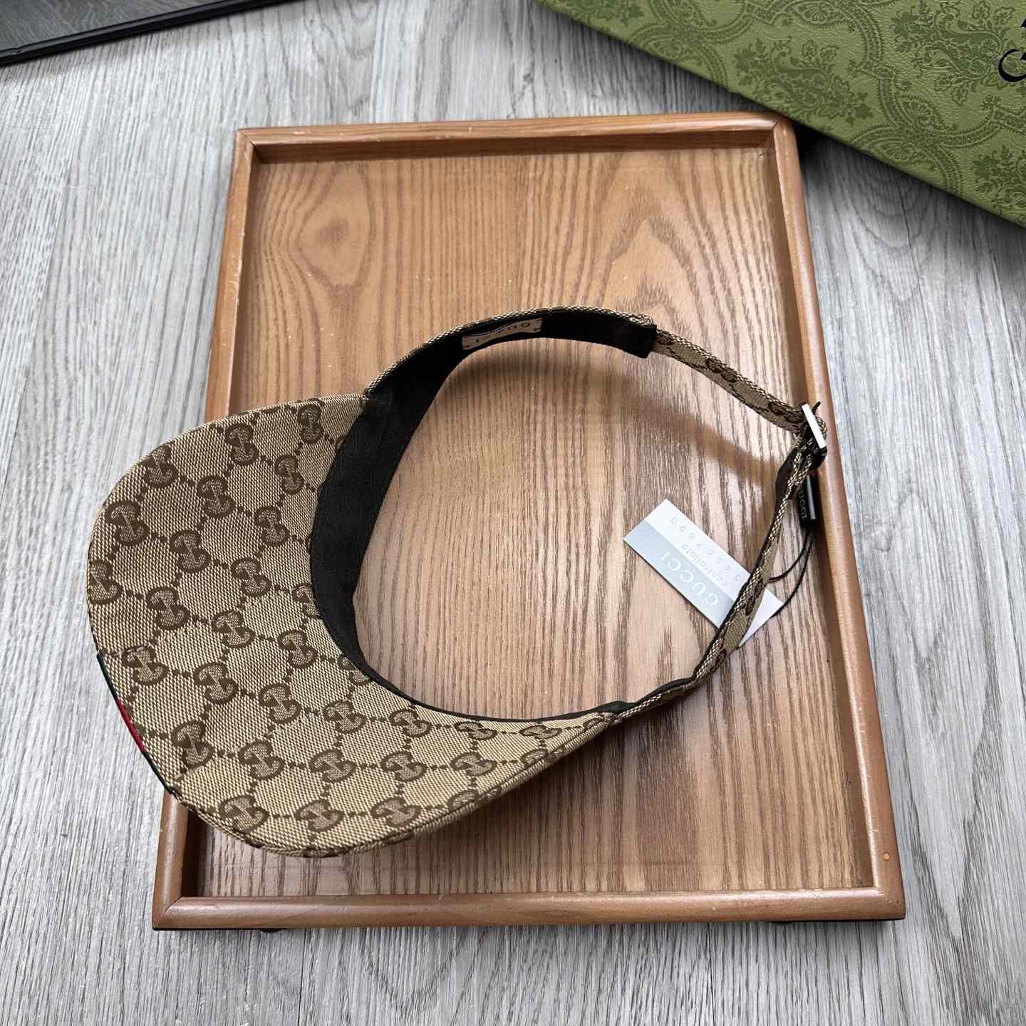 Gucci Original GG Canvas Visor With Web - PerfectKickZ