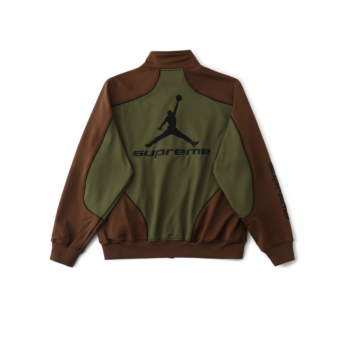 Supreme x Jordan Tricot Track Jacket - PerfectKickZ