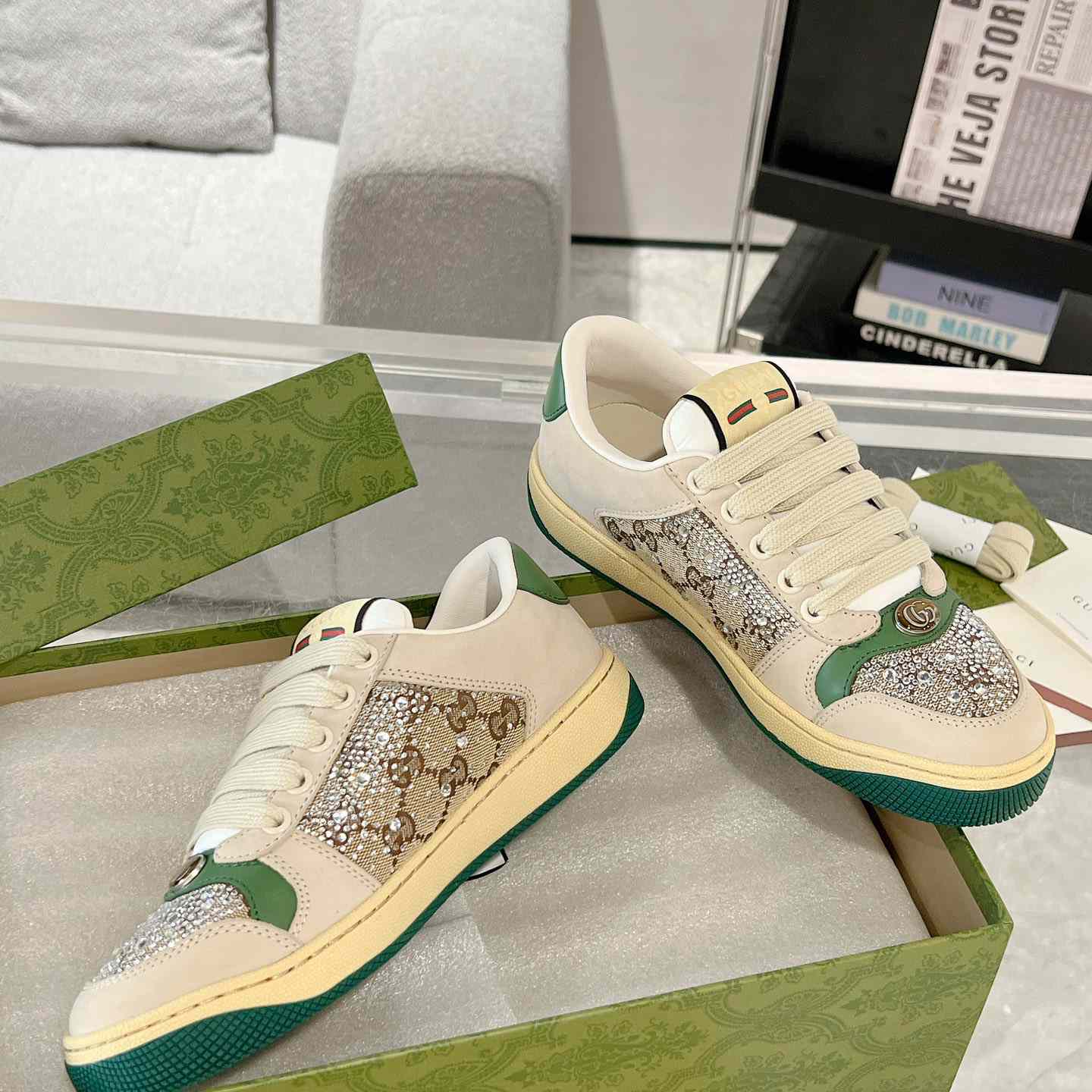 Gucci Women's Screener Sneaker - PerfectKickZ