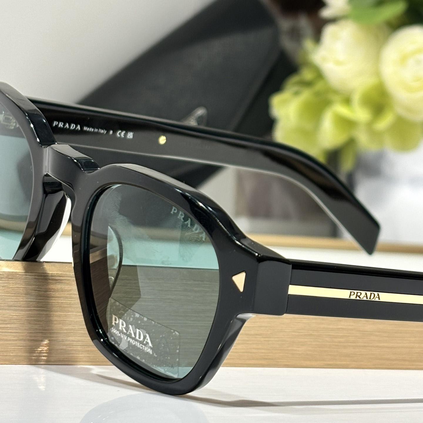 Prada Sunglasses With Iconic Metal Plaque   SPR A16SF - PerfectKickZ
