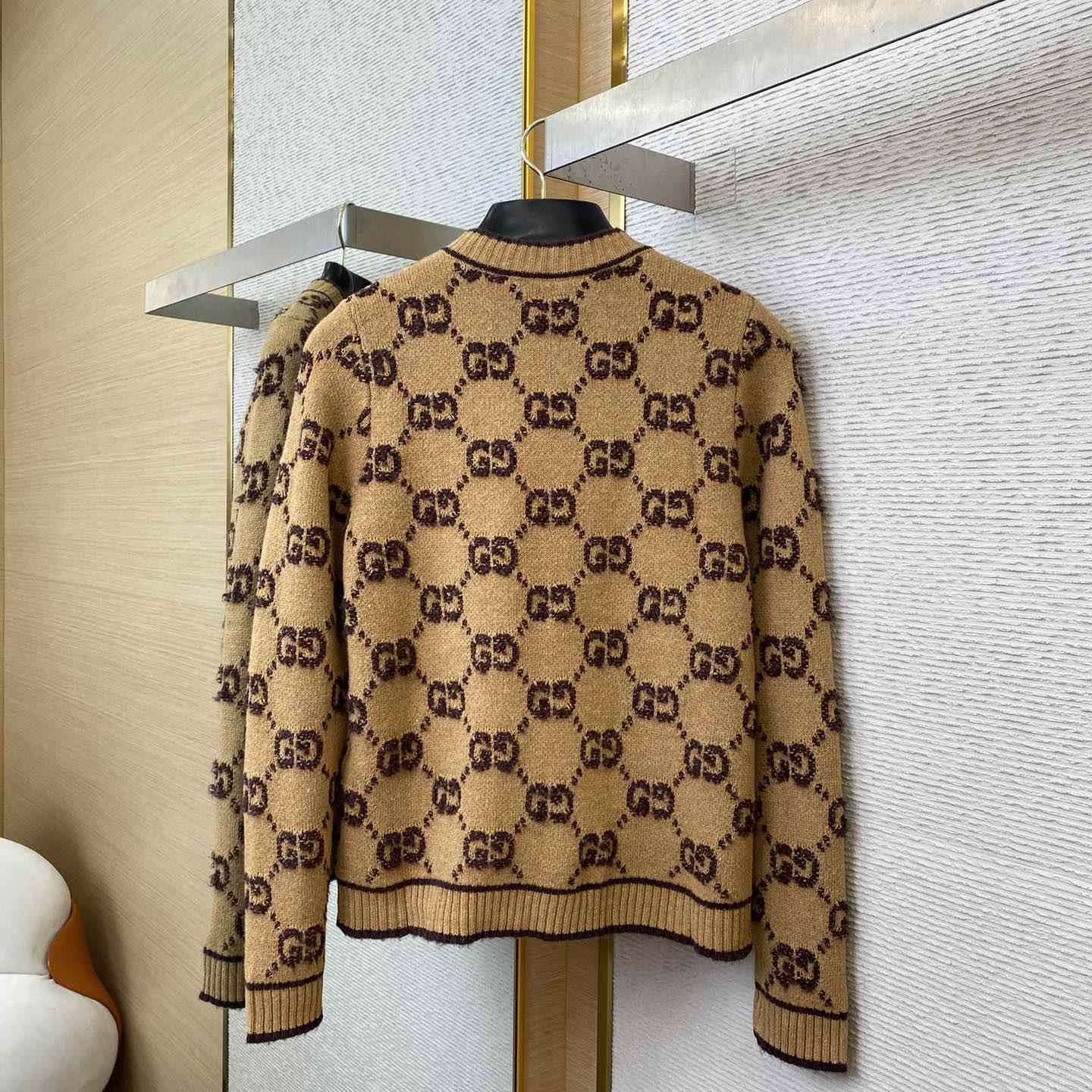 Gucci GG Wool Bouclé Jacquard Cardigan - PerfectKickZ