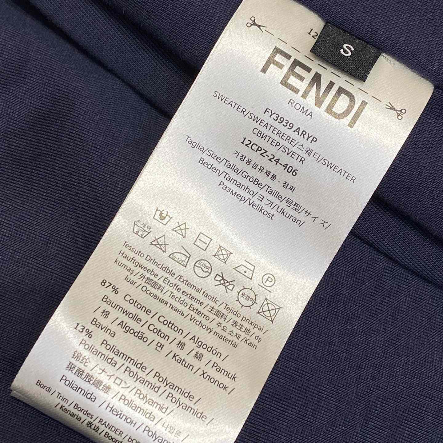 Fendi Blue Velvet Sweatshirt And Corduroy Trousers - PerfectKickZ