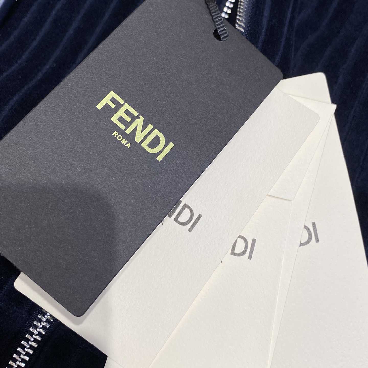 Fendi Blue Velvet Sweatshirt And Corduroy Trousers - PerfectKickZ