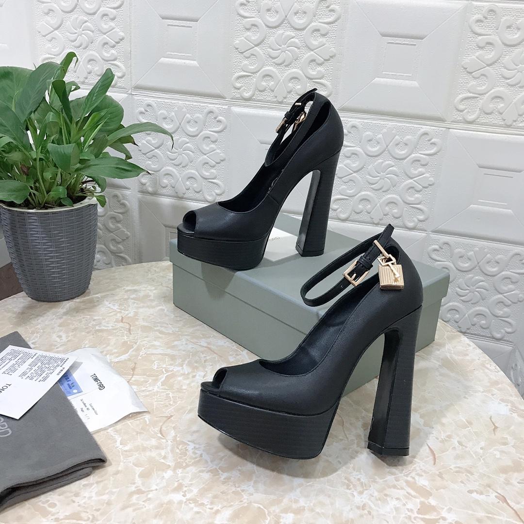 Tom Ford Padlock Peep Toe Platform Pump - PerfectKickZ
