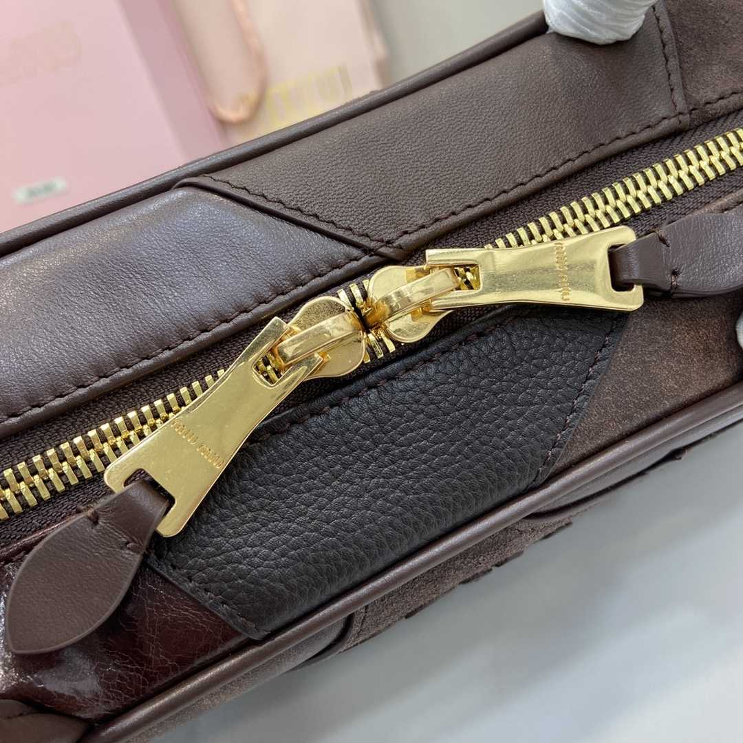 Miu Miu Beau Leather Patchwork Bag - PerfectKickZ