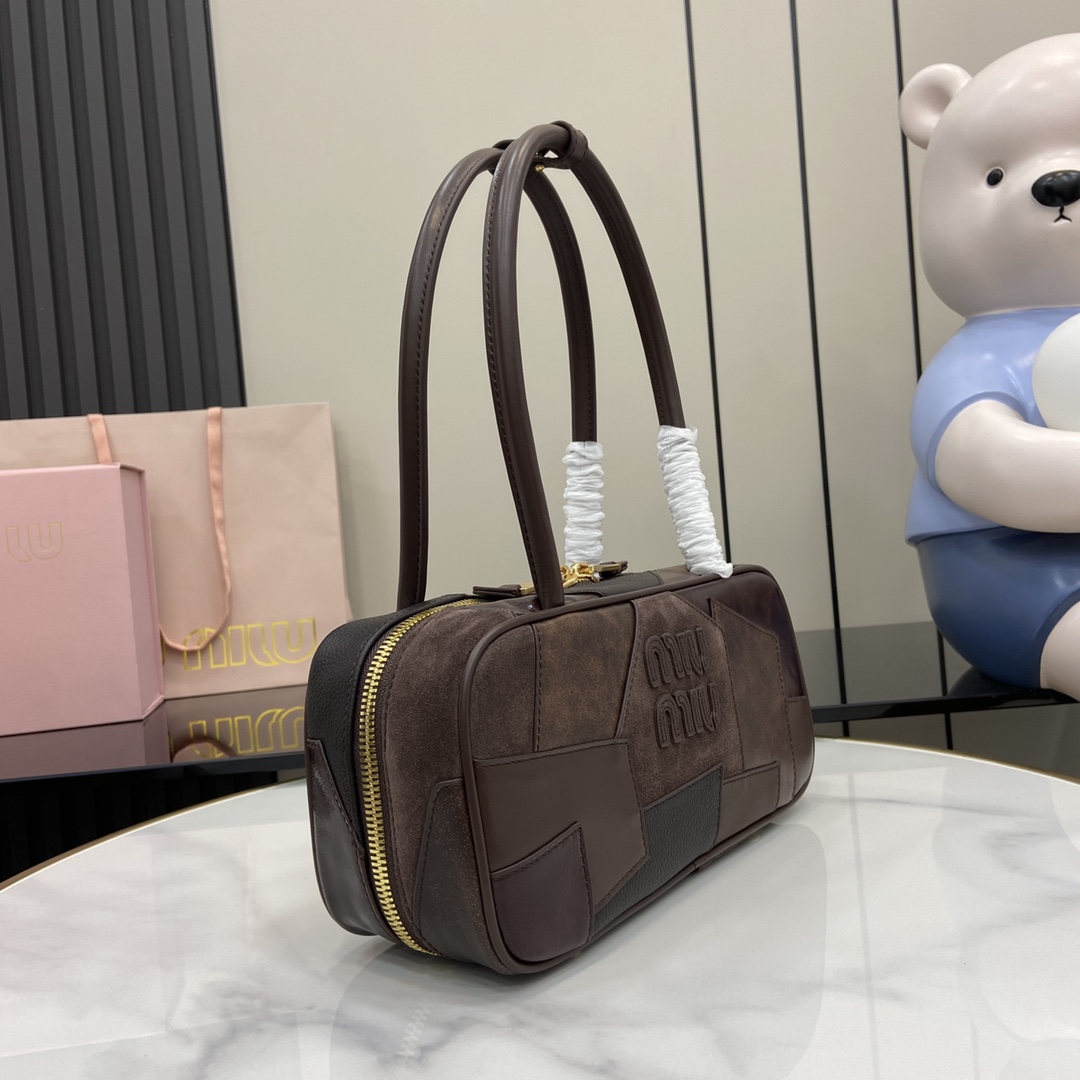 Miu Miu Beau Leather Patchwork Bag - PerfectKickZ
