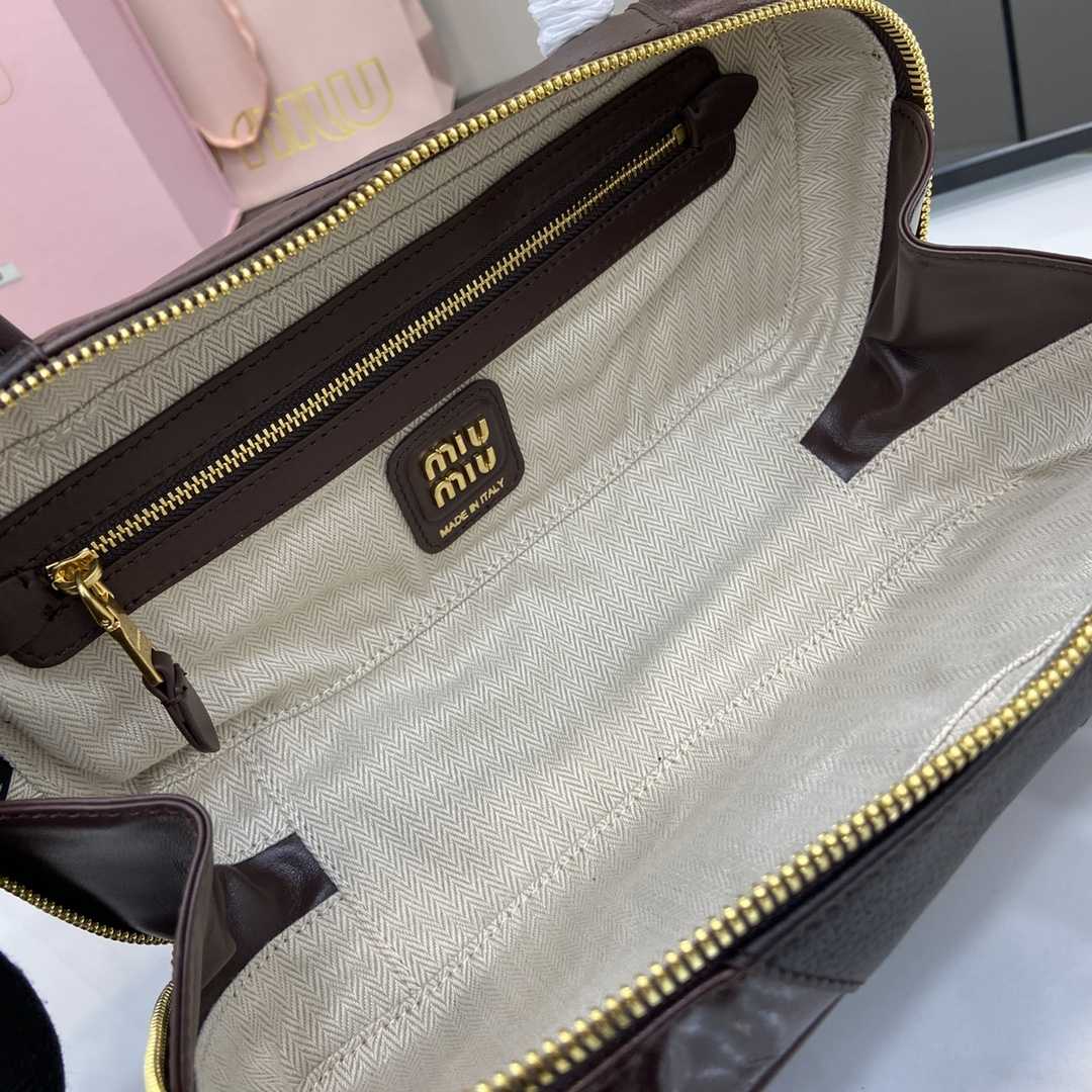 Miu Miu Beau Leather Patchwork Bag - PerfectKickZ