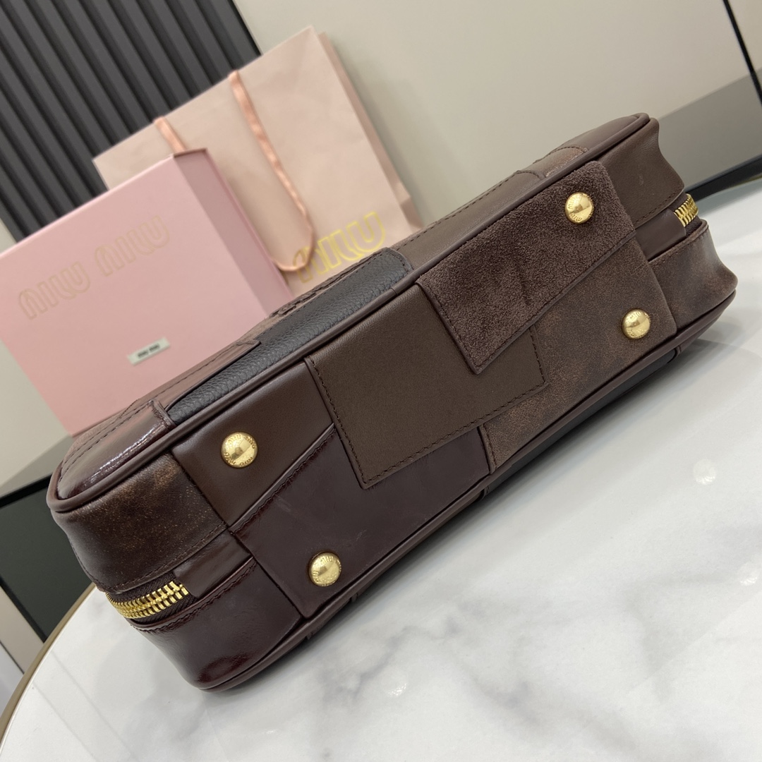 Miu Miu Beau Leather Patchwork Bag - PerfectKickZ
