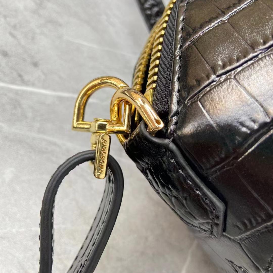 Givenchy Mini Antigona Bag In Crocodile Effect Leather - PerfectKickZ