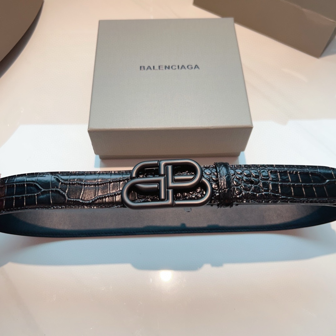 Balenciaga Leather Belt - PerfectKickZ