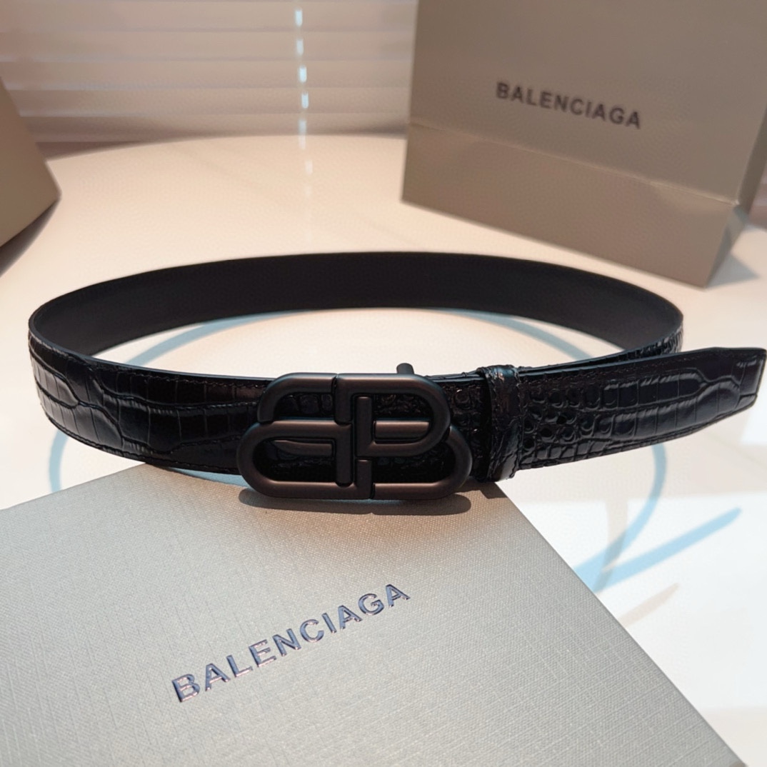 Balenciaga Leather Belt - PerfectKickZ