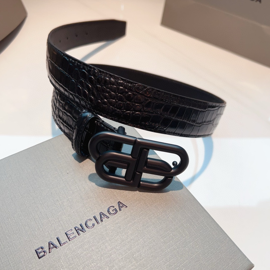 Balenciaga Leather Belt - PerfectKickZ