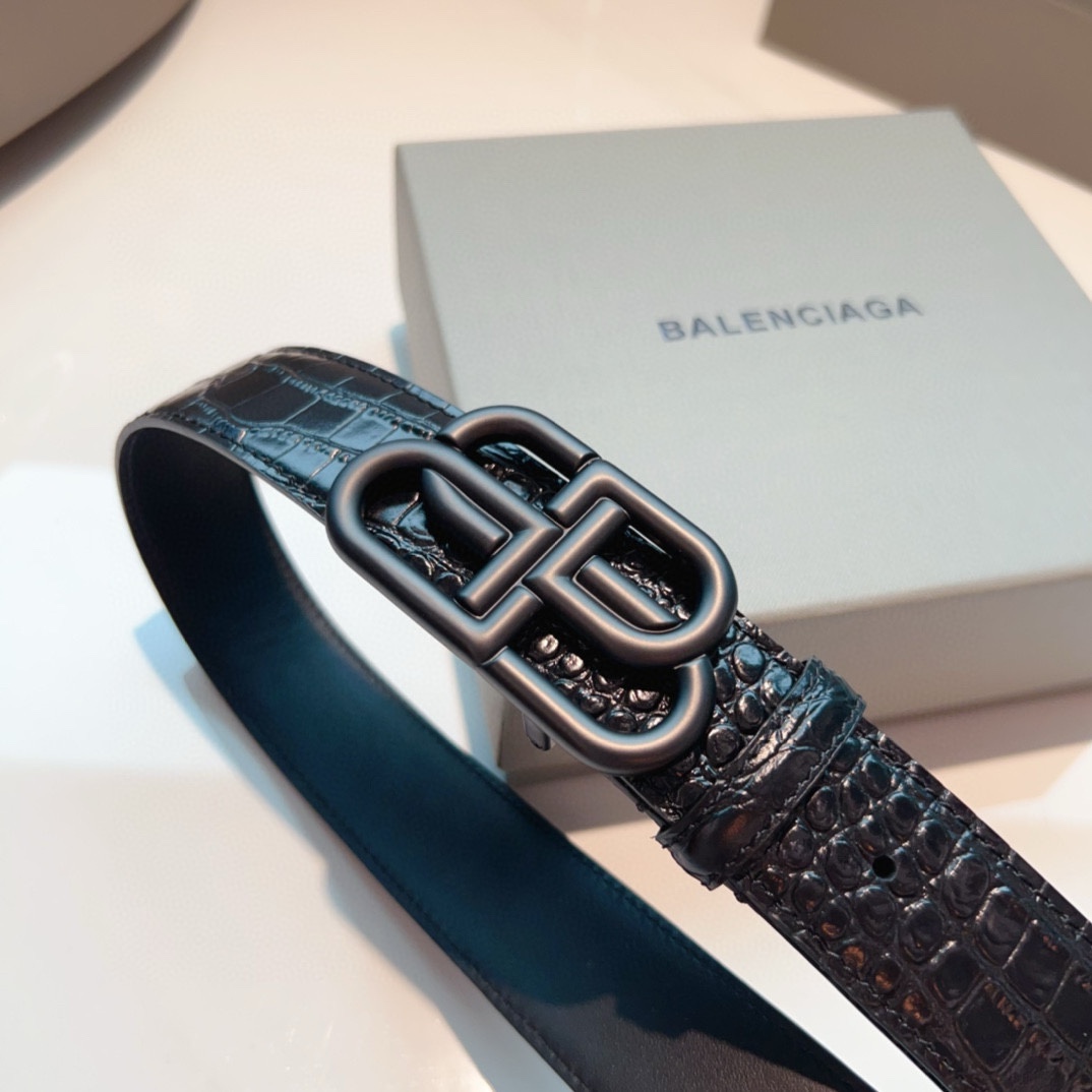 Balenciaga Leather Belt - PerfectKickZ