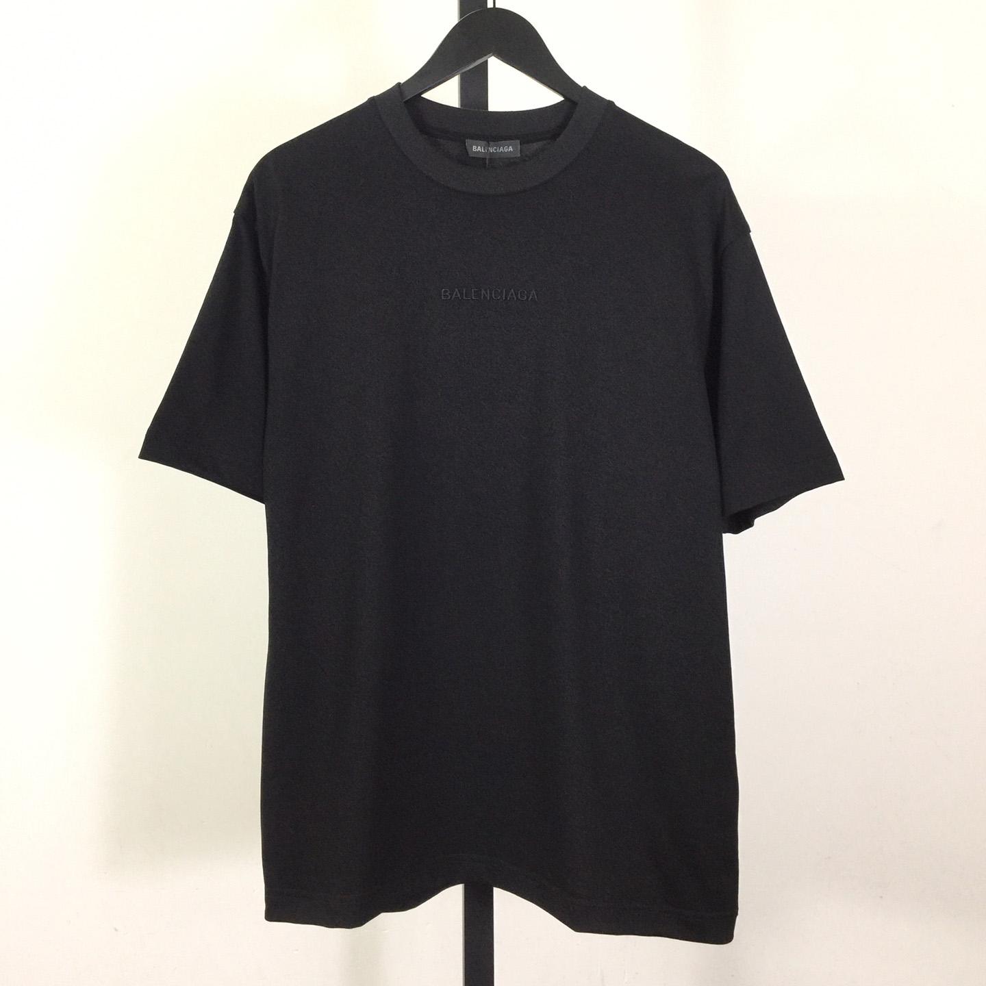 Balenciaga Cotton Jersey T-shirt With Embroidery - PerfectKickZ