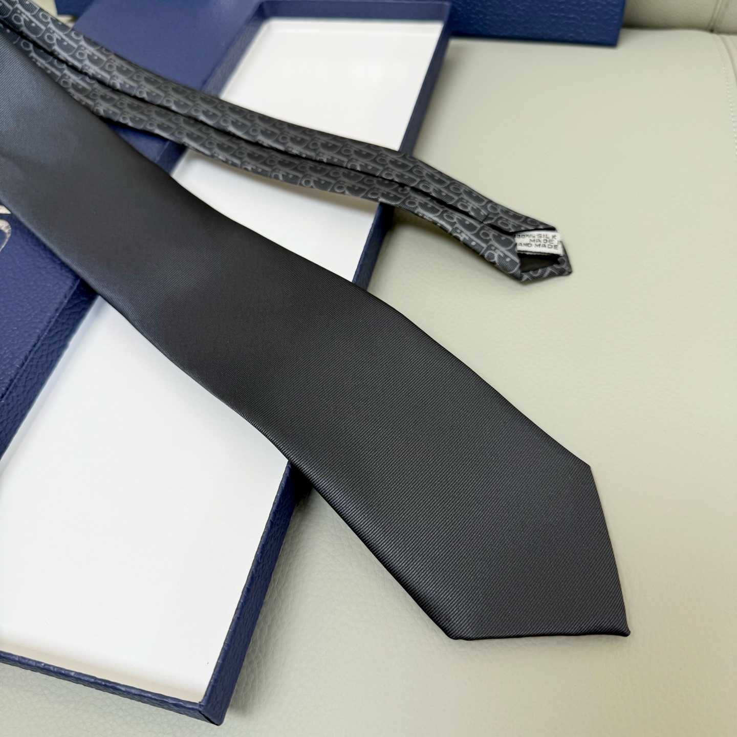 Dior Striped Dior Oblique Tie - PerfectKickZ