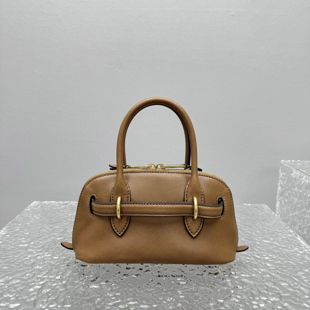 Miu Miu Aventure Leather Tote Bag (21x 8x 13cm) - PerfectKickZ