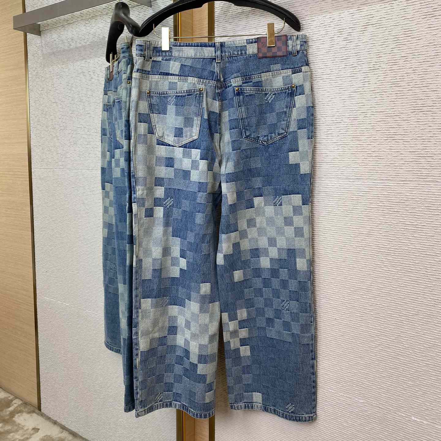 Louis Vuitton Damier Denim Pants - PerfectKickZ