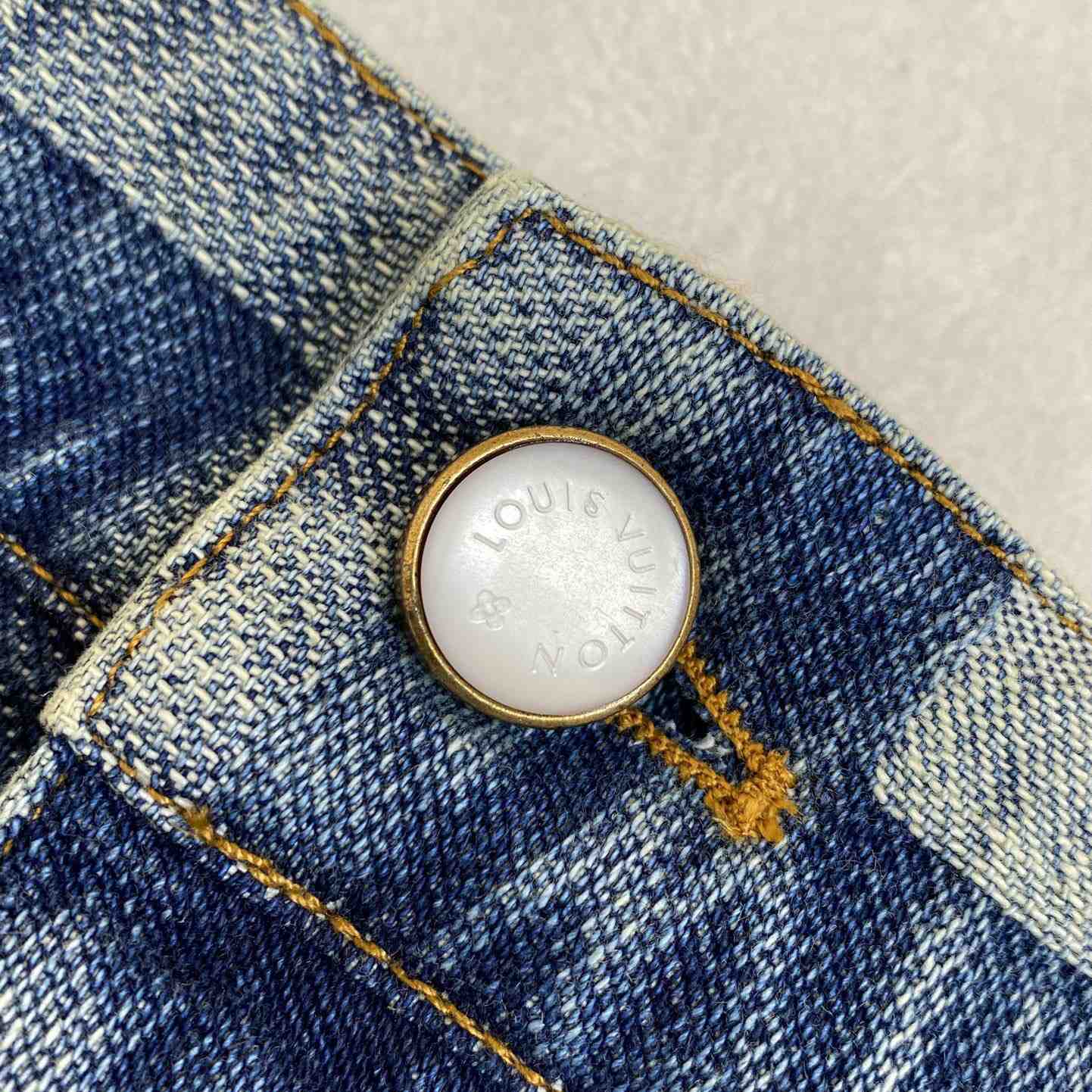 Louis Vuitton Damier Denim Pants - PerfectKickZ