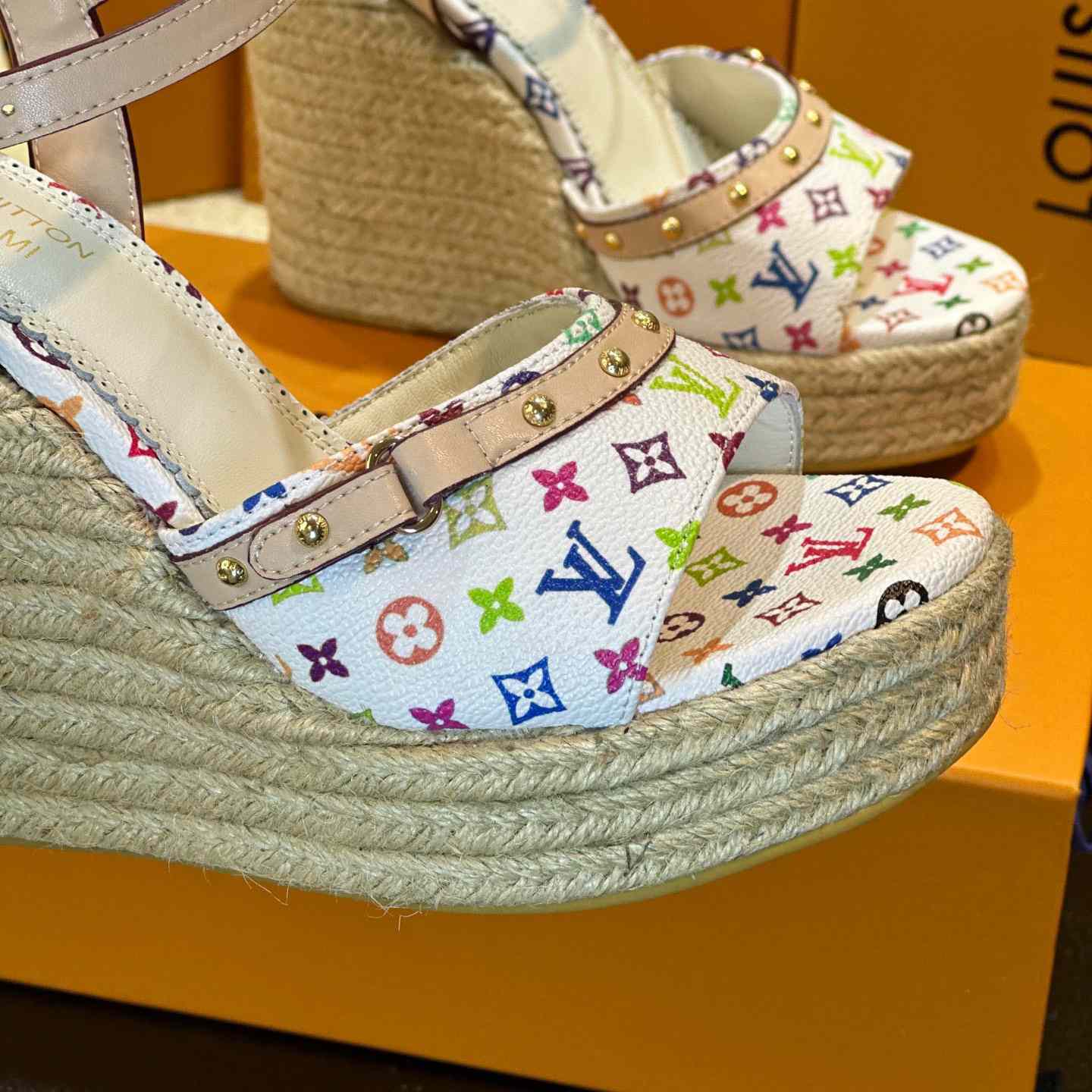 Louis Vuitton LV x TM Helios Wedge Sandal  1AGYX0 - PerfectKickZ
