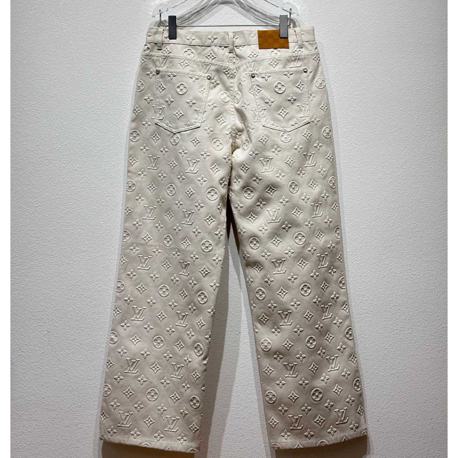Louis Vuitton Monogram Embossed Skate Pants    - PerfectKickZ