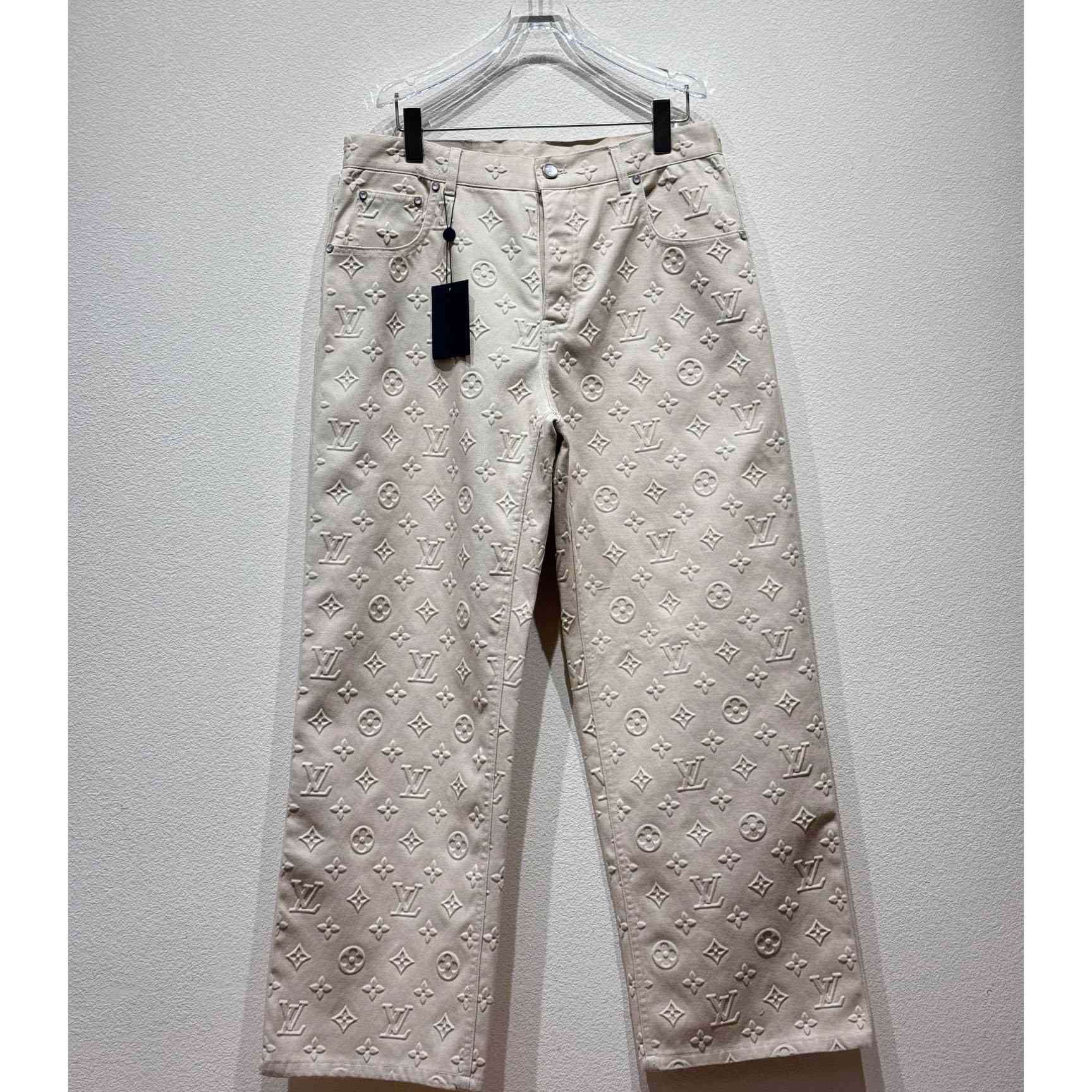 Louis Vuitton Monogram Embossed Skate Pants    - PerfectKickZ