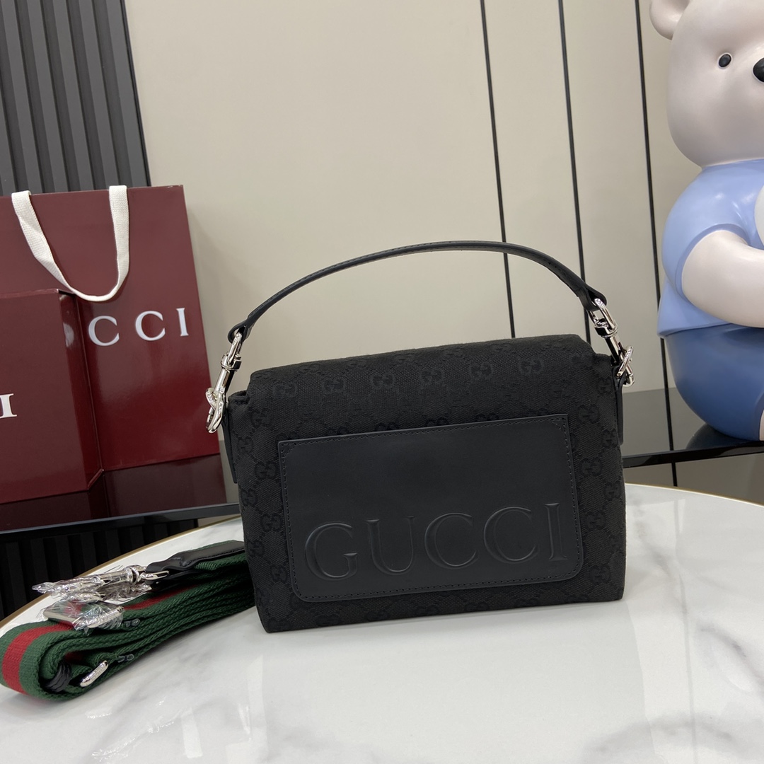 Gucci Small GG Crossbody Bag With Web - PerfectKickZ