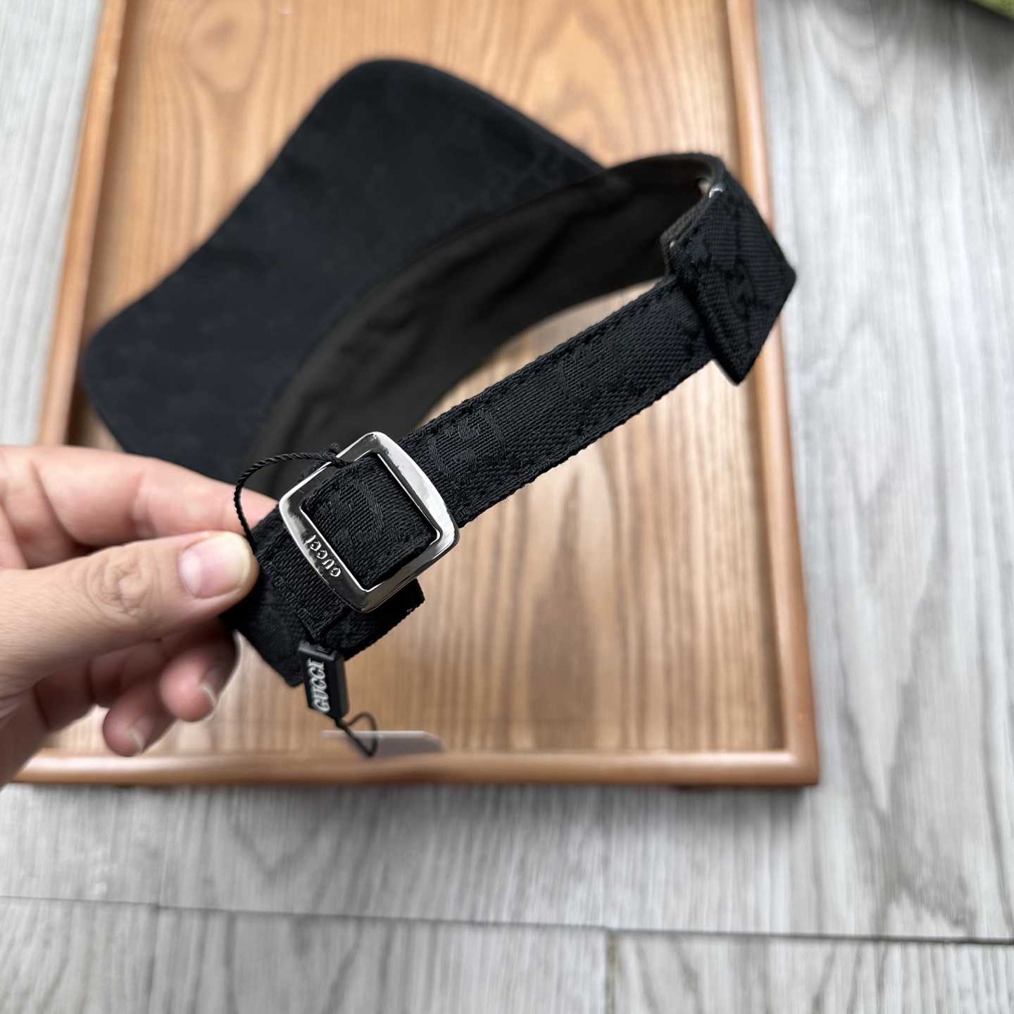Gucci Original GG Canvas Visor With Web - PerfectKickZ