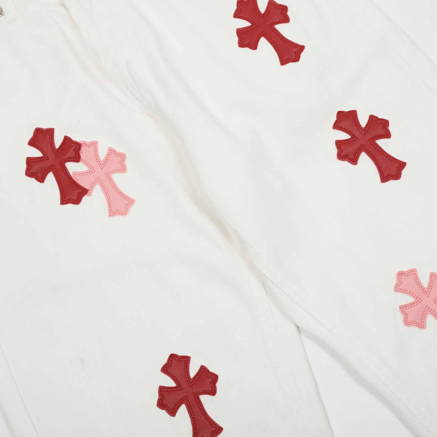 Chrome Hearts Cross Patch Jeans - PerfectKickZ