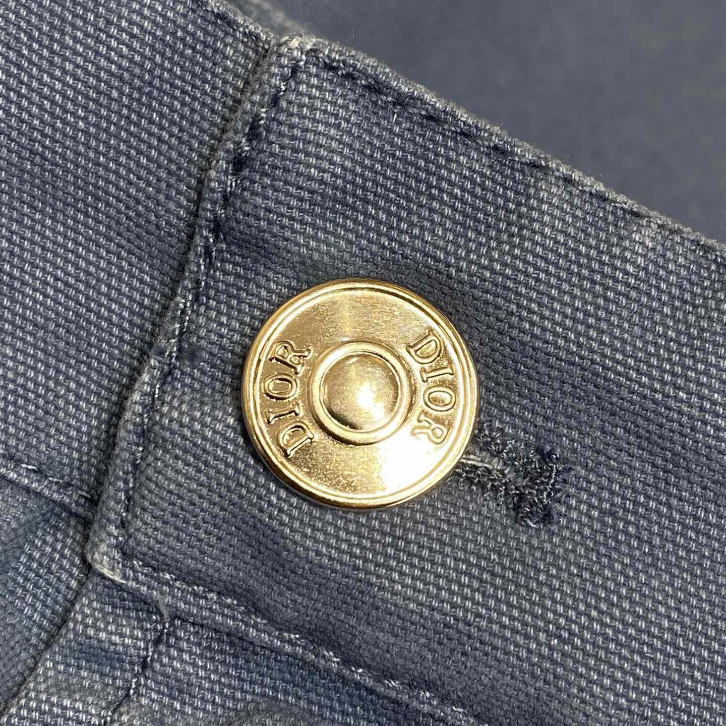 Christian Dior Couture Carpenter Shorts Blue Cotton Denim  - PerfectKickZ