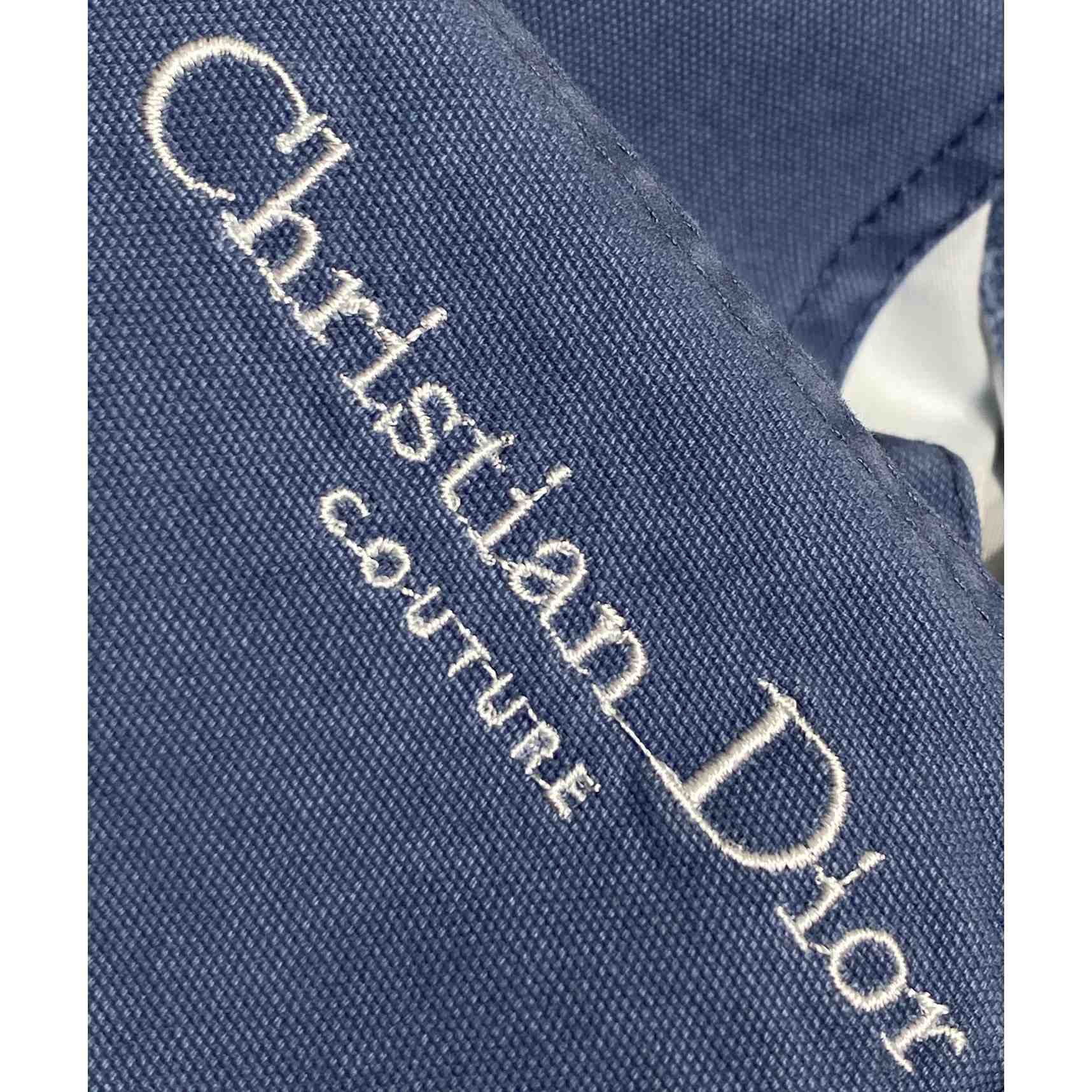Christian Dior Couture Carpenter Shorts Blue Cotton Denim  - PerfectKickZ